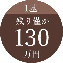 1基 残り僅か 130万円